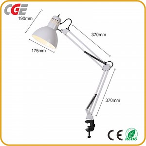 [Hot Item] Heavy-Duty Adjustable Swing Arm Desk Lamp for Office Clamp Mount Task Light