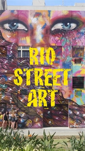 Most people walk past these in Rio #shorts #riodejaneiro #streetart