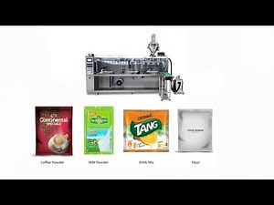 Horizontal pharmaceutical powder form fill seal machine | sachet powder packaging machine
