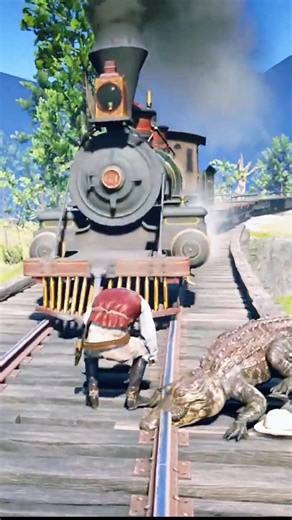 rdr2 survival challenging gaming rells 😱😱 #rdr2 #sholrt #gaming #train #gameplay