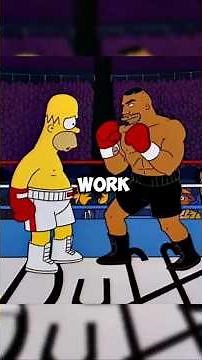 Homer became boxer 🤯 #thesimpsons #bartsimpson