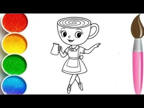 Draw Ballerina Cappuccina for Kids and Toddlers |