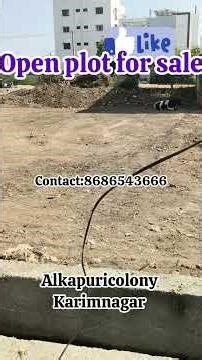 Plot for sale@40L/G alkapuricolony #karimnagar #realestate #property