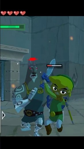 The Legend of Zelda: The Wind Waker - Darknut Battle in Earth Temple #zelda #retrogaming #nintendo