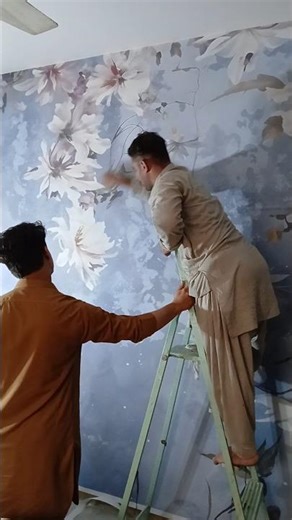 3d canvas wallpaper jointless wall #wallpaper #wallhanging #walldecor #Homedecor #canvas #shorts