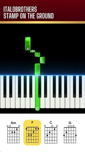 Italobrothers - Stamp On The Ground | Easy Piano Tutorial with chords