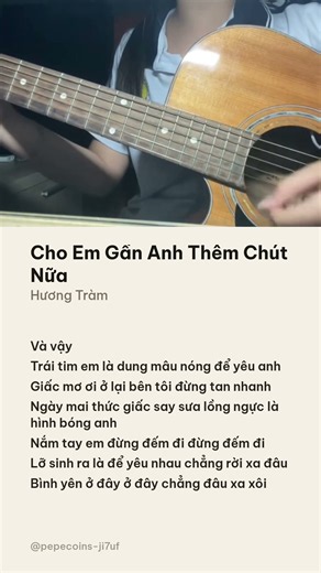 Cho Em Gần Anh Thêm Chút Nữa - Hương Tràm (Lyrics) | Giai điệu chạm đến trái tim