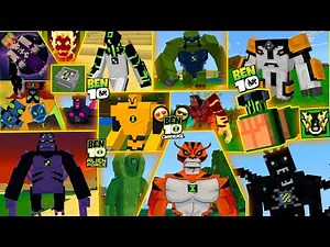 NEW ALIENS !! BEN 10 OMNI R MOD 😍 FOR MINECRAFT PE | MCPE 1.20