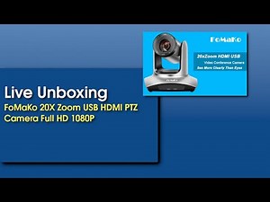 FoMaKo 20X Zoom USB HDMI PTZ Camera Full HD 1080P - Unboxing