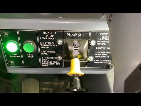 What happens inside the firetruck transmission when you move the pump shift lever? Animation