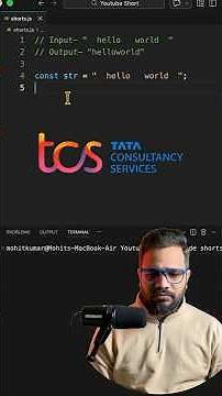 Remove All Spaces from String | Regex - Javascript Interview #dsa #interview #coding