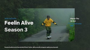 1.2K views · 27 reactions | At the end of the adventurous journey, Veer treks through the scenic mountains of Naukuchaital and learns to balance on the long board, gliding down the mountain roads and overcome his fear of crashing into the curve bends of the hill igniting the audacious streak in him. Tune in to the spirit of Feelin Alive, Season 3, starts 14th October only on Discovery. #FeelinAliveSeason3 #FeelinAlive | Discovery Channel India | Facebook