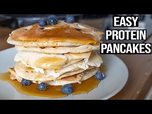 How to Make PERFECT FLUFFY protein PANCAKES (with or without protein powder)