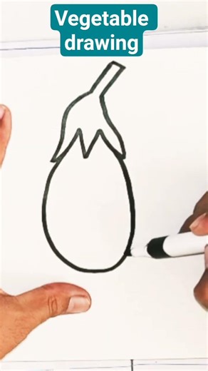 Vegetable drawing for beginners #drawingprocess #vegetables #draw