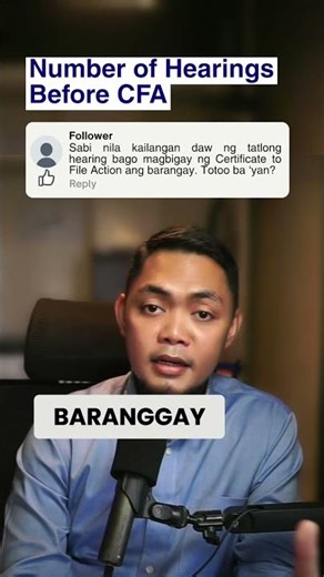 Barangay Conciliation: Is 3 Hearings Needed Before Filing a Case? #shorts
