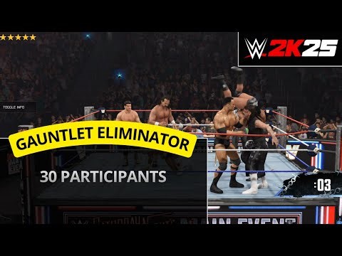 WWE 2K25 – 30-Man Gauntlet Eliminator Match (#3)
