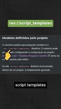 Você sabe criar um Script Template no Godot? #godot4 #programming #godot #gamedev