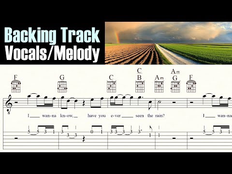 HAVE YOU EVER SEEN THE RAIN | CCR | Vocals/Melody | Backing Track | TAB & Sheet Music