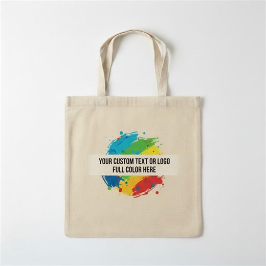 Custom Logo Jumbo Tote Bag - Personalized Oversized Cotton Twill Bag for Business & Travel - Durable Branded Beach Bag - Pack 10 Units - Etsy