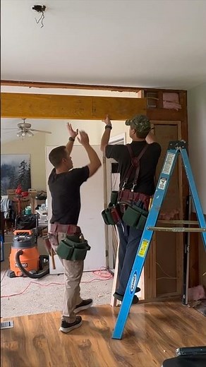 How to Install a Load Bearing Beam #diy#howto