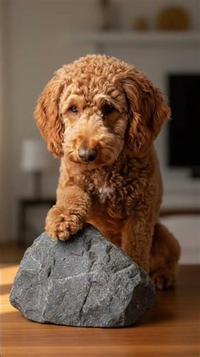 SHOCKING! 🤯 My Poodle Cracked a Stone and Found COTTON CANDY INSIDE! 🍬 #puppy #toypoodle #cute