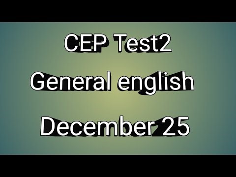 Class 11th General English cep end line test 2cep2025 class 11th cep general english end line test 