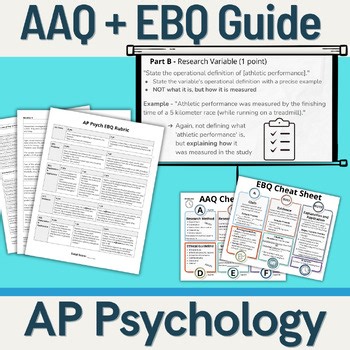 AAQ and EBQ step by step guide - AP Psychology