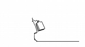 continuous line cheerful and happy woman enjoying shopping she holds shopping bags