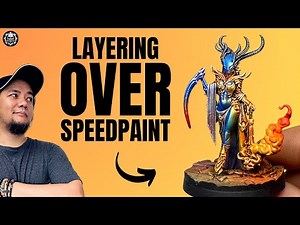 How to Layer Over SpeedPaint | Creature Caster Painting