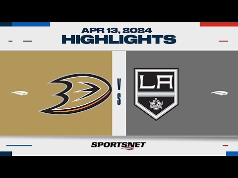 NHL Highlights | Ducks vs. Kings - April 13, 2024