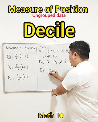 Decile Measure of Position #fyp #fypシ #math