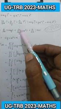 Ug-trb, Maths, 2023, Integration (Triple Integral),