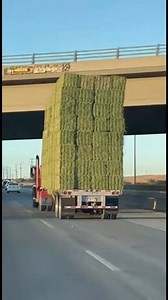 Alfalfa hay Stack hits Highway Overpass #alfalfa #country #rurallife | Nikki Skyes