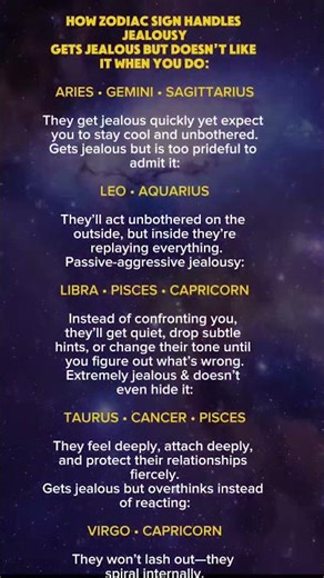 How Each Zodiac Sign Handles Jealousy ♉💔
