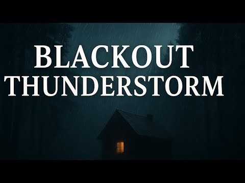 ⭐ “What Happens During a Blackout Thunderstorm? | Heavy Rain & Powerful Thunder (Black Screen)”