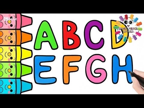 ABC Coloring Fun | Learn Alphabet with Crayons for Kids