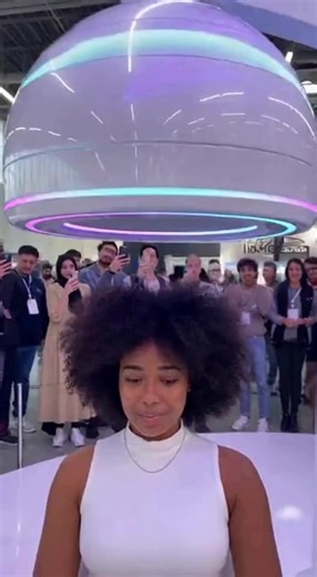 Dubai’s new AI Salon Robot is INSANE! 🤖💇‍♀️✨ The Instant Curl Machine 4.0 gives you perfect curls. #ai #haircut #future #technology #2026