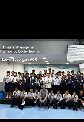 #Disaster Management Training by Eddie Hew. Lower Secondary ACR and LEC#acrlc #fyp