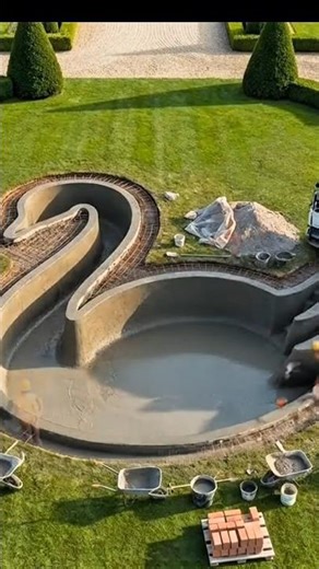 i build swan pool in garden