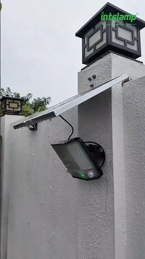 So bright! intelamp solar light outdoor #intelamp #solarlight #solarpower