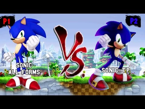 Sonic all forms VS Sonic TP I Sonic Battle JUS MUGEN v3