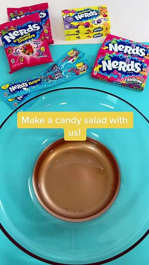 A Nerds candy salad is a sure go-to party snack or movie night treat 🍬🥗 What Nerds candies would you add to your candy salad? 🤔 | Candy Corner