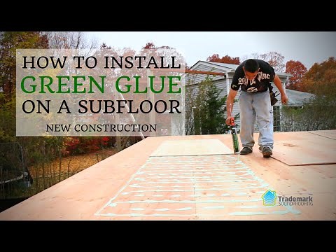 Soundproofing a floor using Green Glue