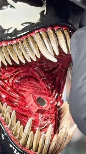 Insanely detailed…😱 Venom ASMR Face close up #asmr #venom #spiderman