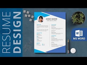 How to Create a CV/RESUME in Microsoft Word I ⬇ Free Template (2021)