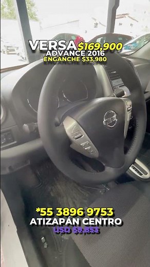 NISSAN VERSA ADVANCE 2016, de contado a tratar o desde el 20% de enganche, #nissan #versa #vseccion