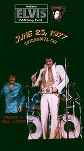 June 25, 1977 · Cincinnati, OH. Elvis second-to-last concert. Photo © Paul Lipps #Elvis #Cincinnati | Indiana Elvis FANtasy Fest