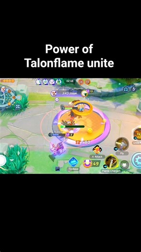 Most op use of Talonflame unite. #shorts #pokemonunite #talonflame