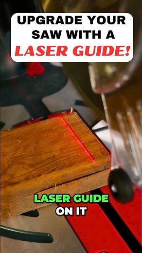 EASY miter saw laser guide add-on that's cheap! #mitersaws