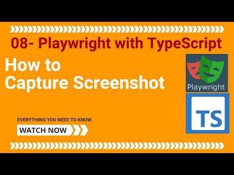 08 - Playwright With TypeScript - How to take screenshot